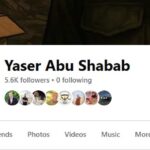 حساب ياسر أبو شباب على فيسبوك